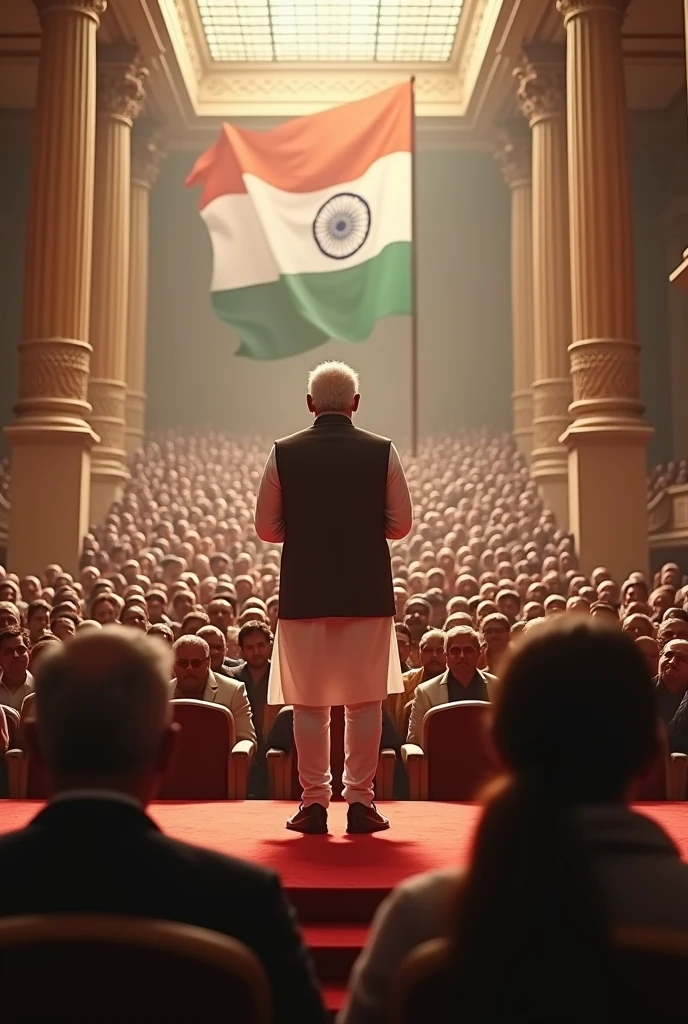 Narendra Modi on stage