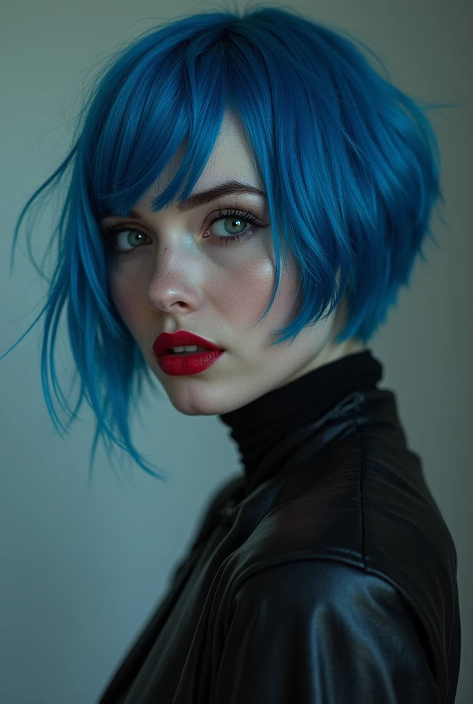 O Poder do Sex Appeal, joem white, short blue hair,  evil cold