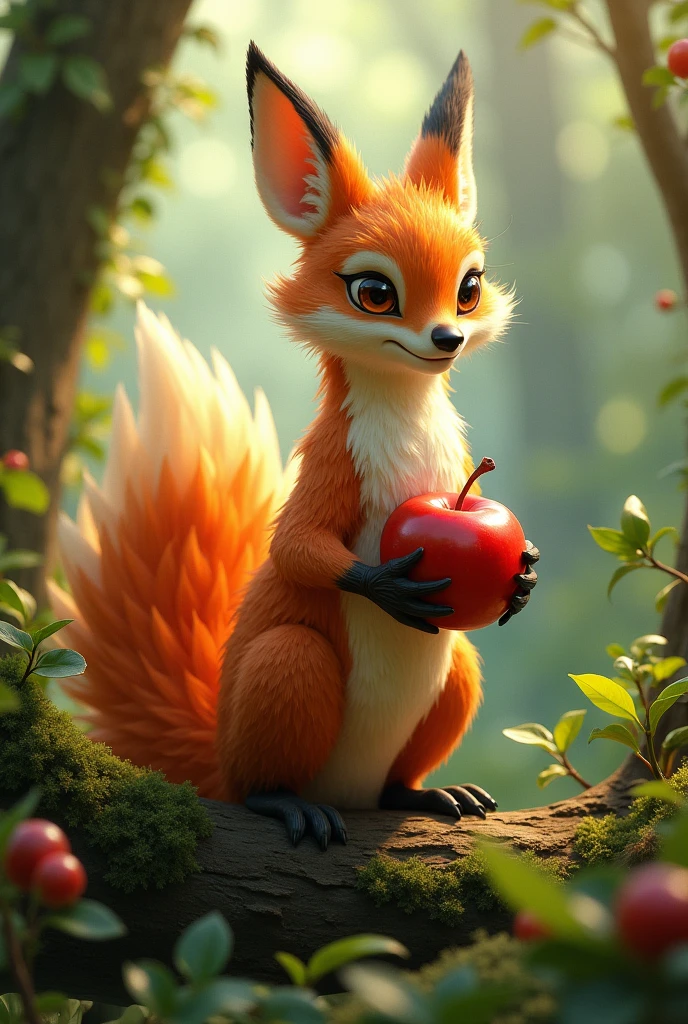 Vinkigo with an apple 
