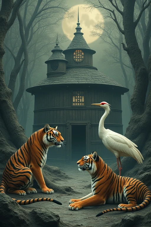 Dragon, Tiger, Crane Make the center happy, the surroundings scary, a barrel casino in the middle