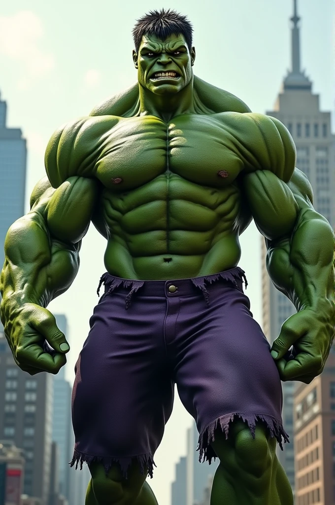 The Incredible Hulk in Purple Shorts