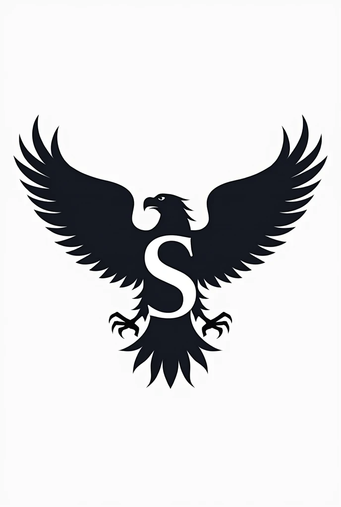 imagine S Letter Eagle with Wings and feet Logo
