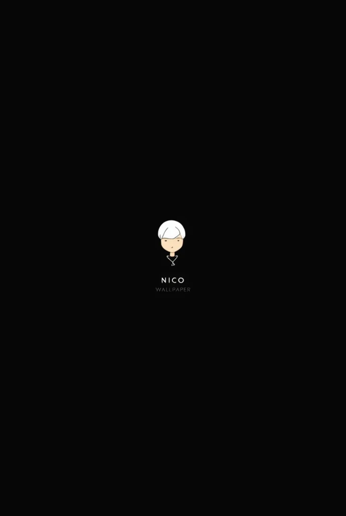 Nico Robin minimalist wallpaper with black background