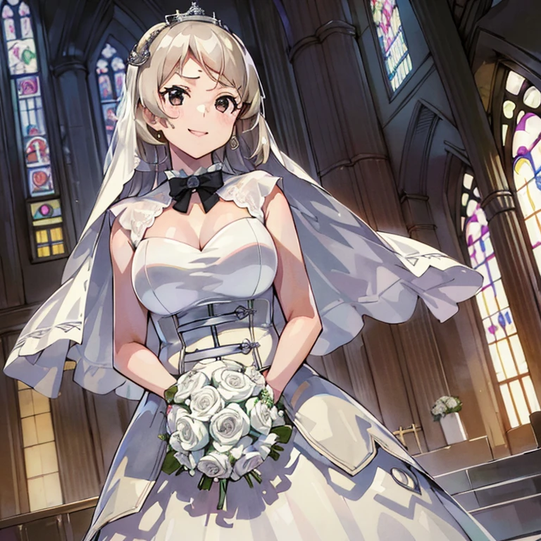 CavourKC,
(masterpiece:1.4),(best quality:1.4), (premium:1.4), (great illustration:1.4), (ultra-detailed:1.4),(art CG, 8K), KonishiCSA,1girl,solo, 
(princess line wedding dress:1.4),(Happy Smile:1.4),(cry:1.2),KonishiCSA,church,Stained glass,holylight,


