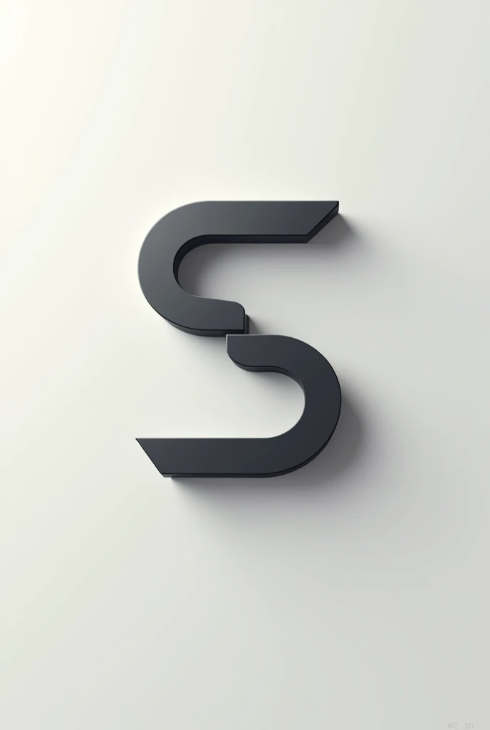 Design a logo in the shape of the letter S with the structure of the business administration course logo