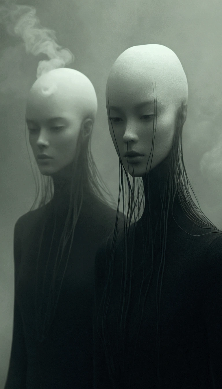fog flowing clouds floating smoke drifting floating dim