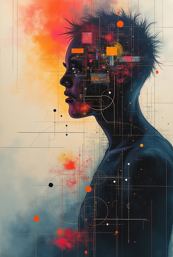Create an abstract art piece based on rhythm. Get inspired by Twenty One Pilots’ song “Navigating”