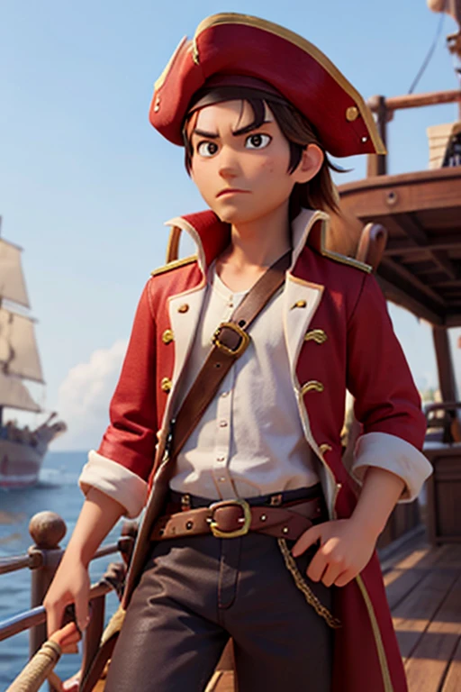 18age、male、neutral、Pirate Captain、