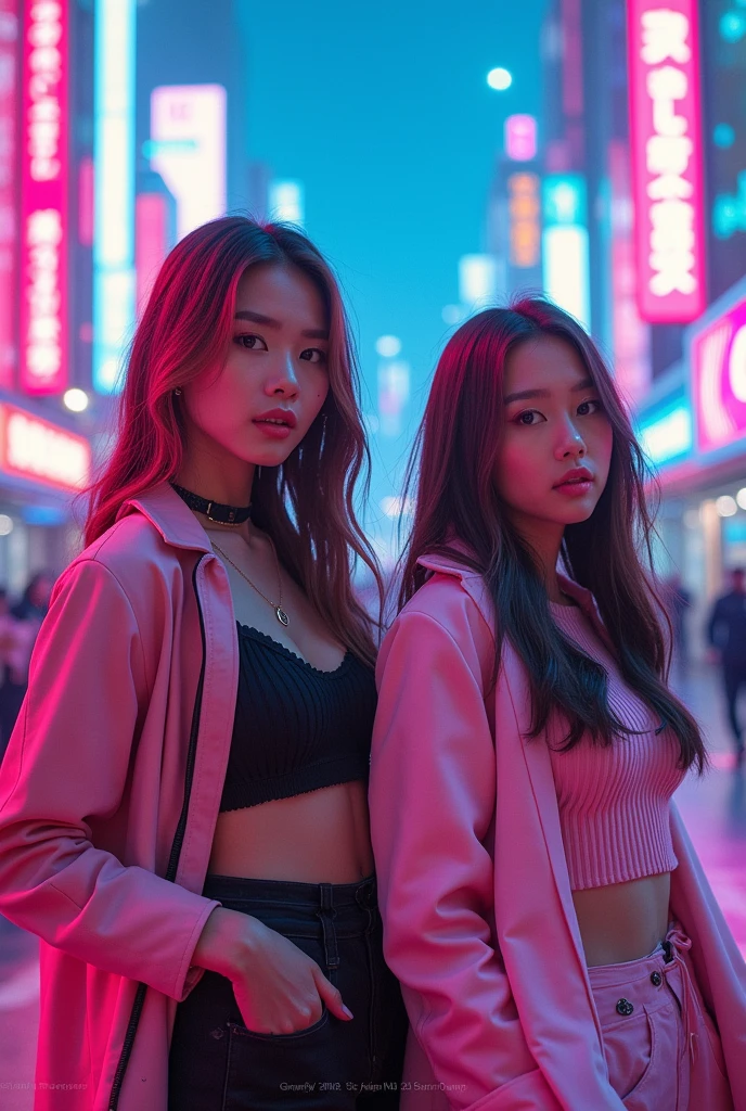 Aespa and blackpink youtube tumbnail