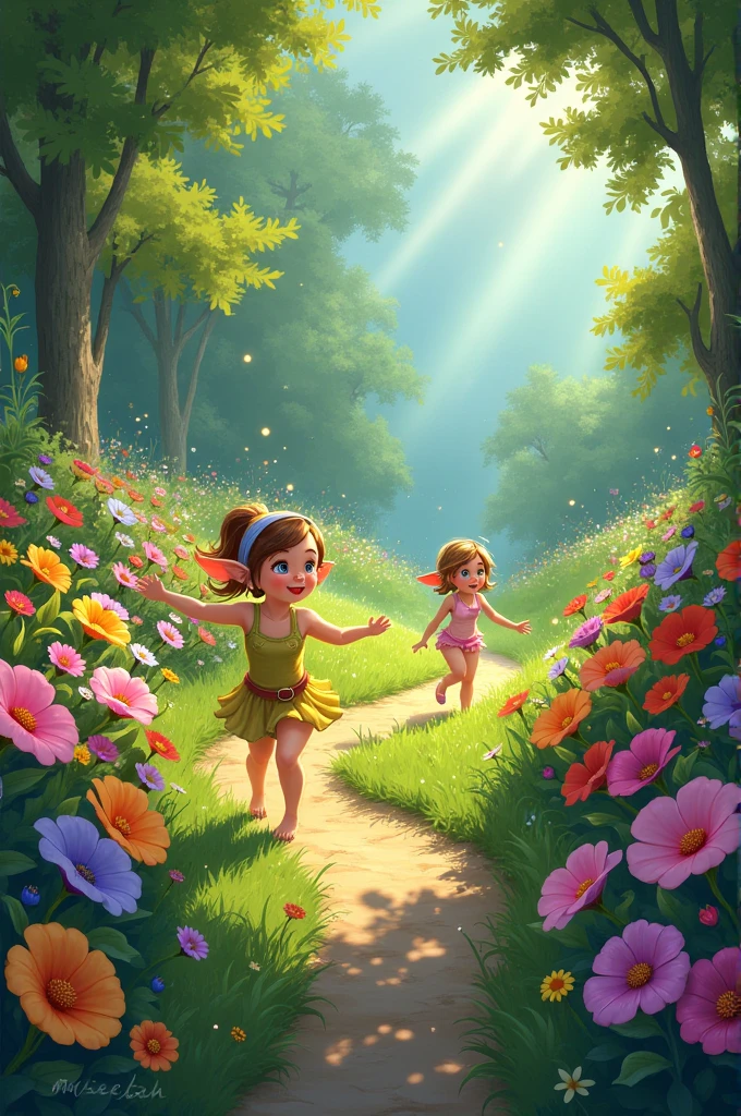 Image of the story: “The cheerful garden”