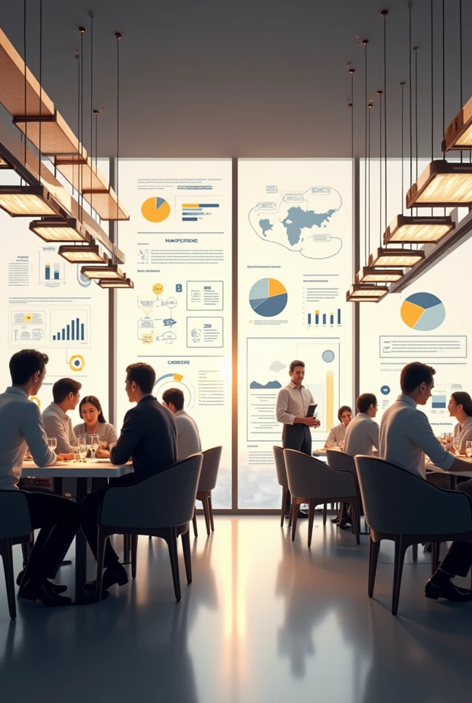 In a restaurant, scientific management principles can be applied to enhance operational efficiency and improve customer satisfaction. Managers can use data analysis to optimize menu offerings, pricing strategies, and inventory management. By standardizing food preparation processes, training staff on customer service protocols, and implementing quality control measures, the restaurant can ensure consistent quality and service standards. This application of scientific management can lead to reduced waste, improved customer experience, and increased profitability in the restaurant industry. Give beautiful poster