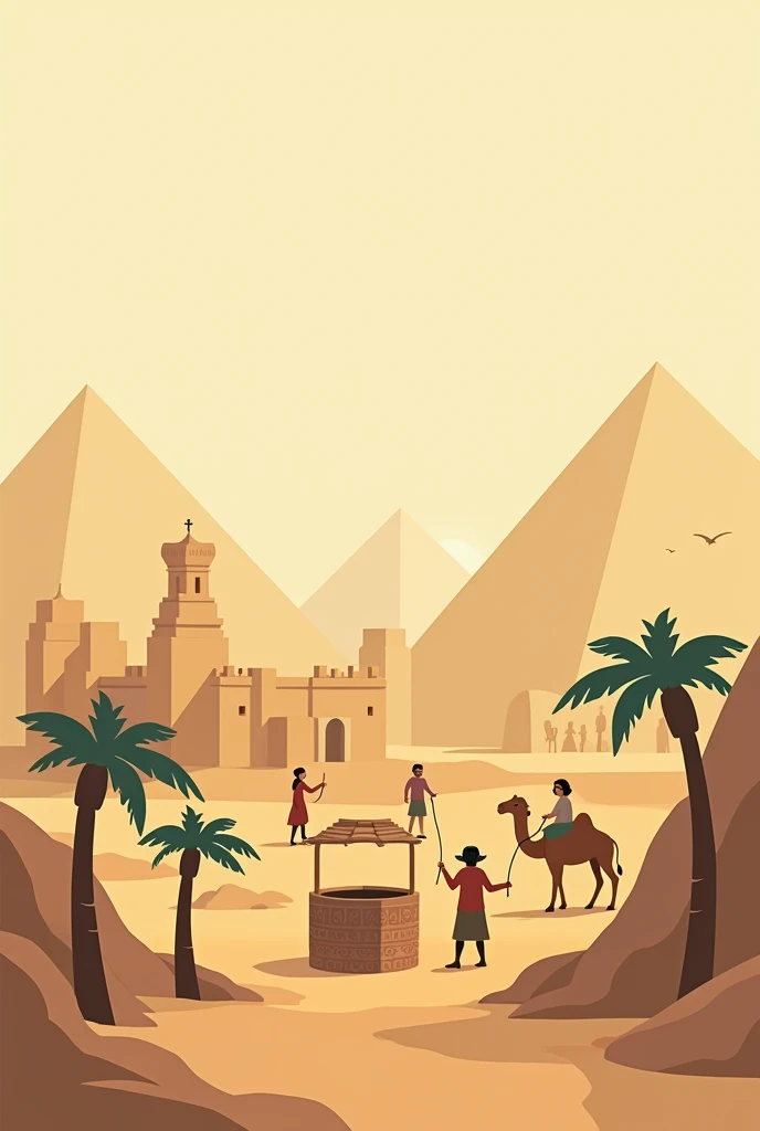 se simple animations or historical images of wells, caravans, and ancient Egypt to illustrate these points.*