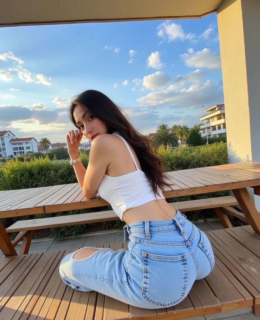 Beautiful Instagram model ,round buttocks ,small waist ,round legs long brown hair ,20 years,