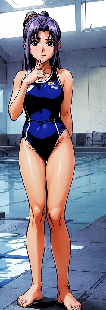 masterpiece, toga himoko, best quality, 1girl, curvy body ((body suit)) ((pool))