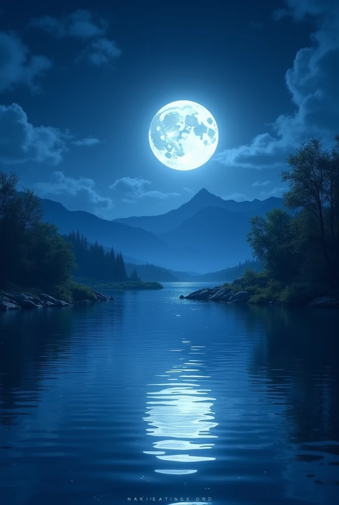moonlight illuminates, Meniscus, Distant Mountain