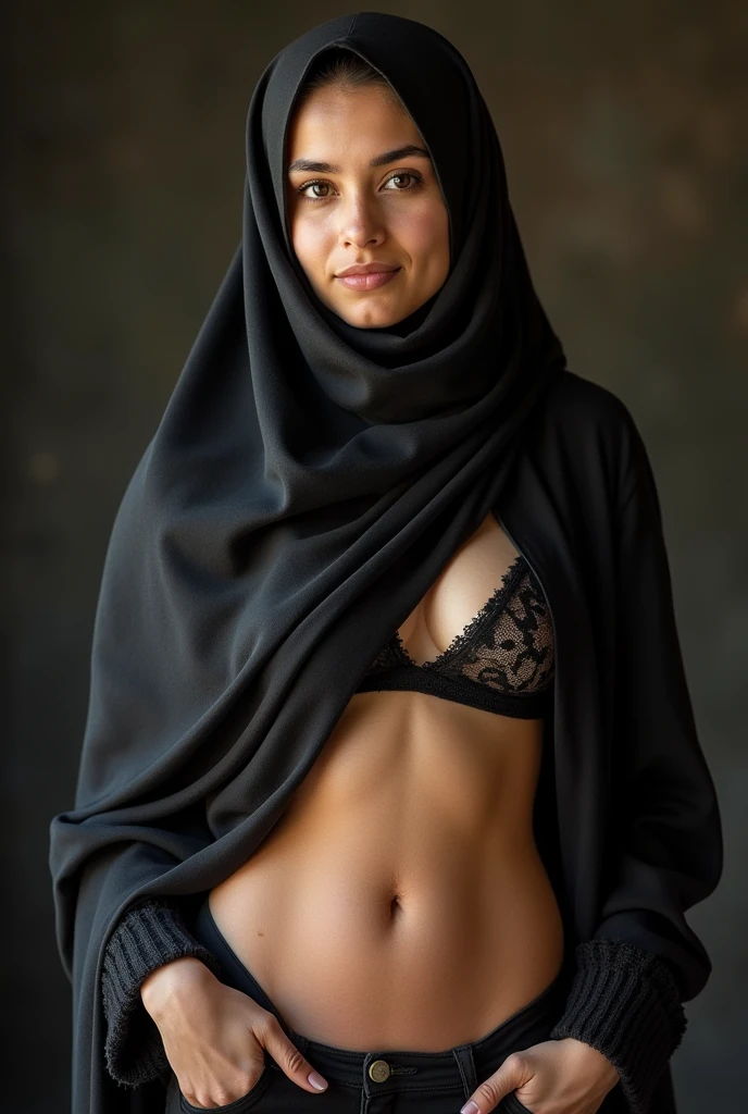 A Muslim girl with hijab from kerela big and mature wearing nearly naked showing nipples and vagina