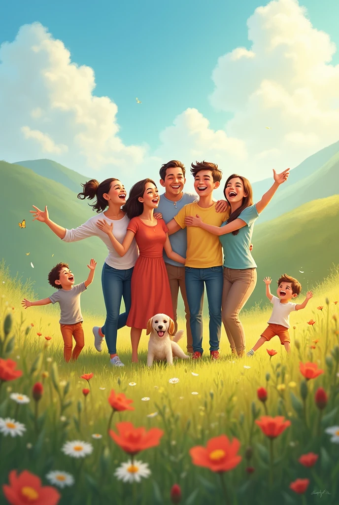 Create me an image that represents happiness