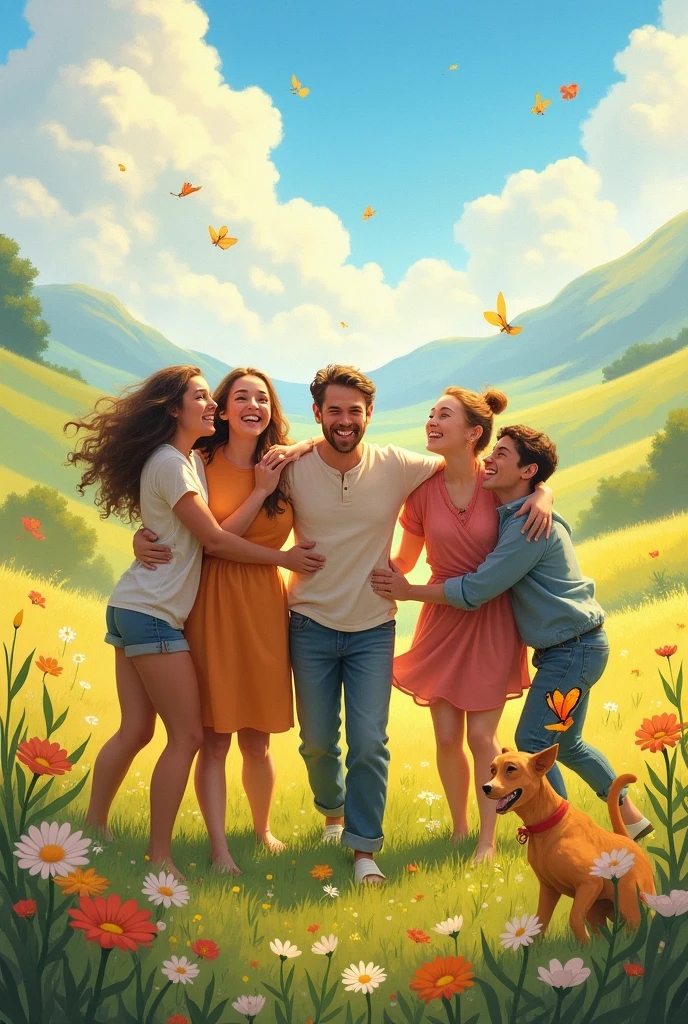 Create me an image that represents happiness