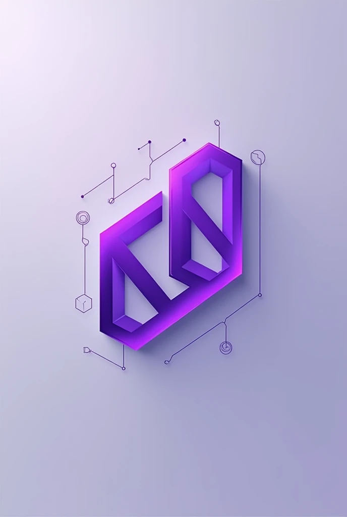 The DTBI branch logo is mainly purple and has a futuristic feel, conveying technology and business, and has a 2D style image.