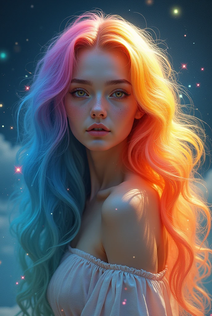 Have rainbow colored hair
