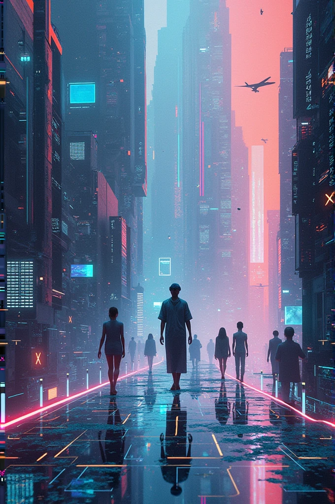 Generate a collage about virtual reality technology
