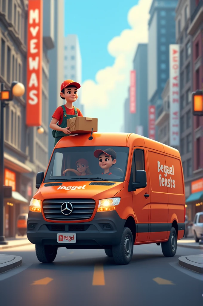 Van delivery boy