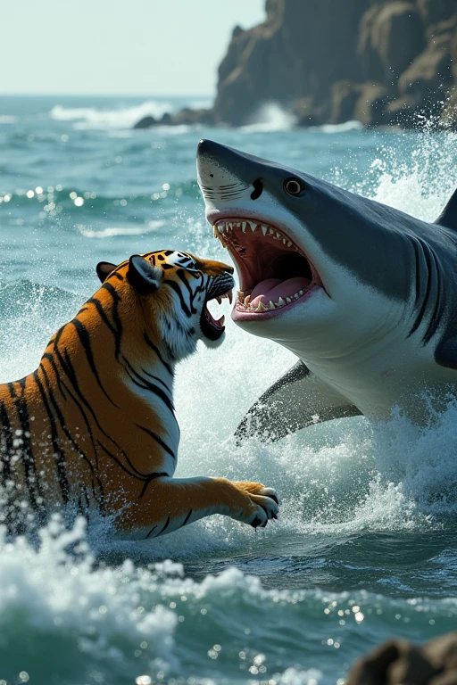 Shark and Tiger