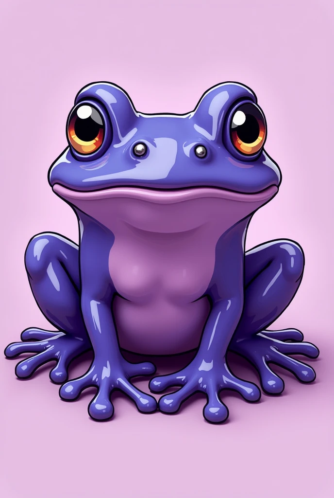 Logo of a purple frog with two piercings on its forehead