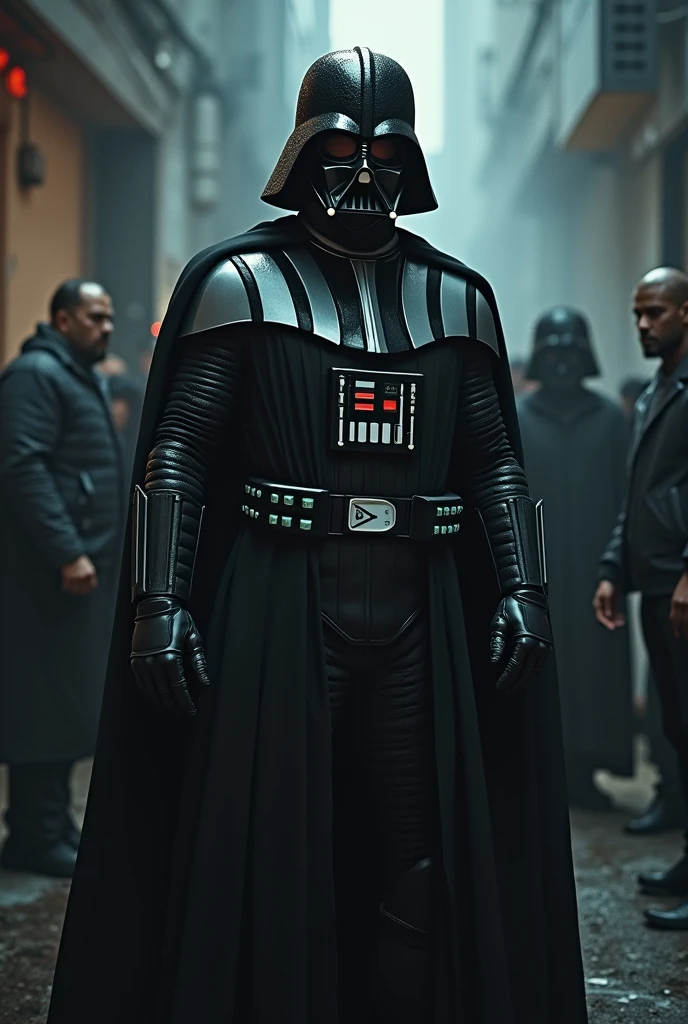 Dark Vador en sweat qui vend de la drogue