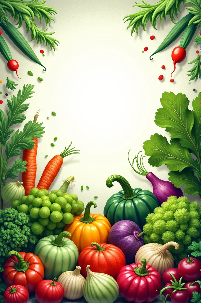 Generate an image for the cover of a vegetable talk book