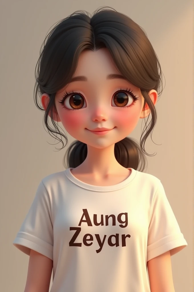 ကျွန်တော်အရမ်းချစ်ရပါသော အောင်ဇေယျ
စာတန်းပါသောအိင်္ကျီဝတ်ထားတဲ့ ချစ်စရာကောင်မလေး