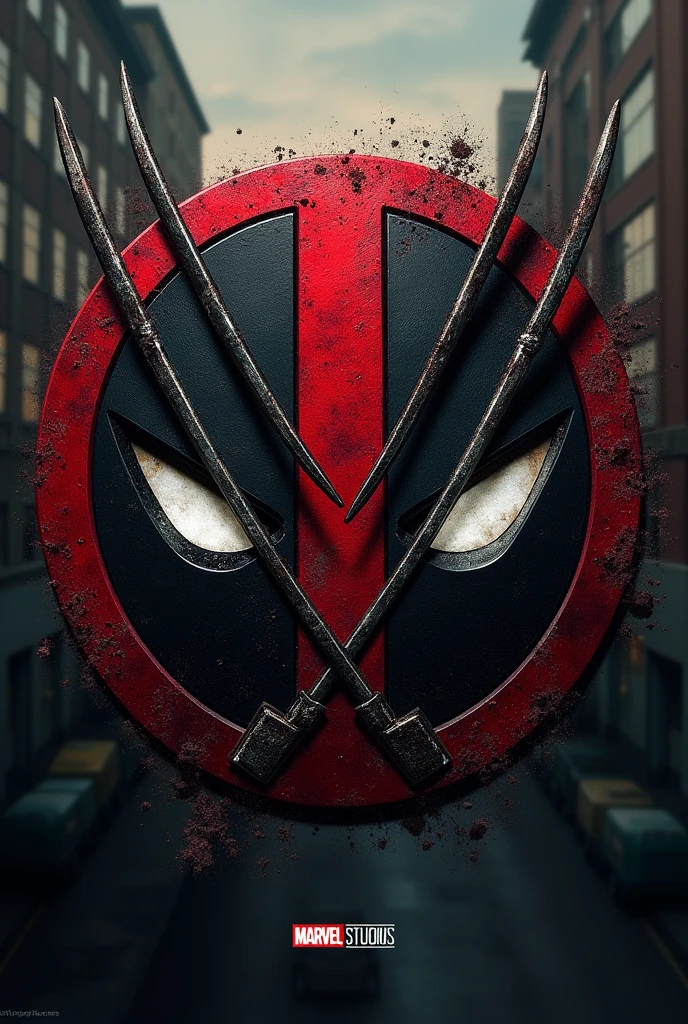 Deadpool x wolverine logo for movie poster