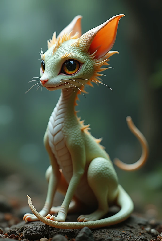 Small dragon with cat features