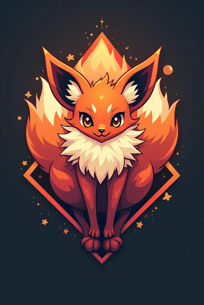 logo design with vulpix elements