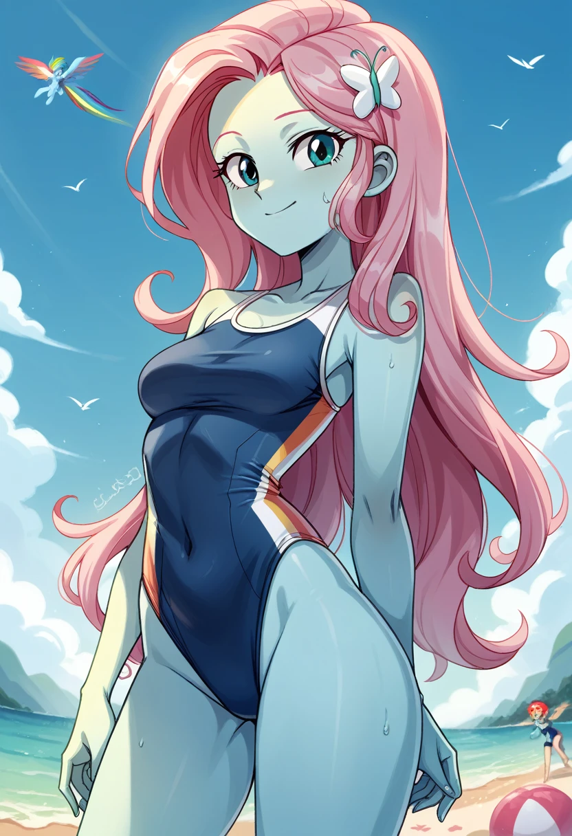 Rainbow Dash (EqG) - Swimsuit Swap w/Fluttershy