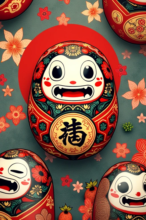 Daruma Japanese pattern is now even cooler