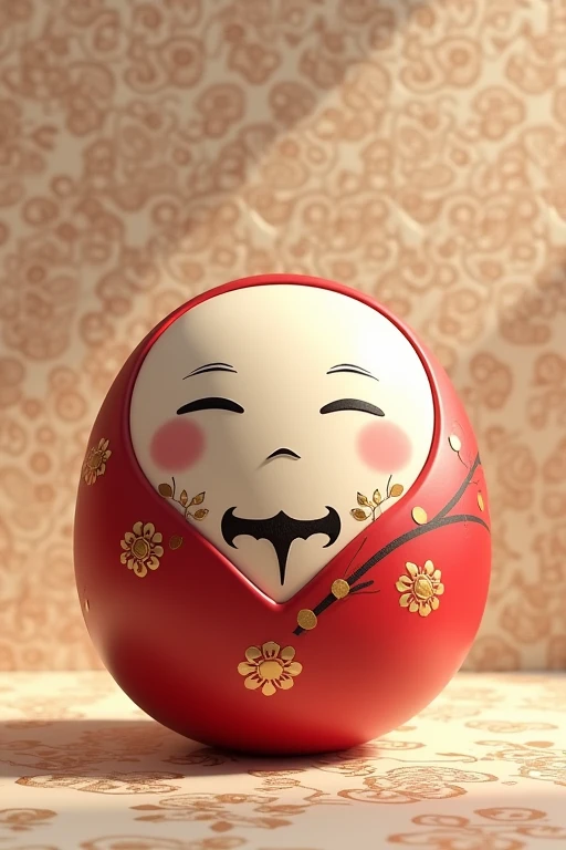 Daruma Japanese pattern Smile more coolly