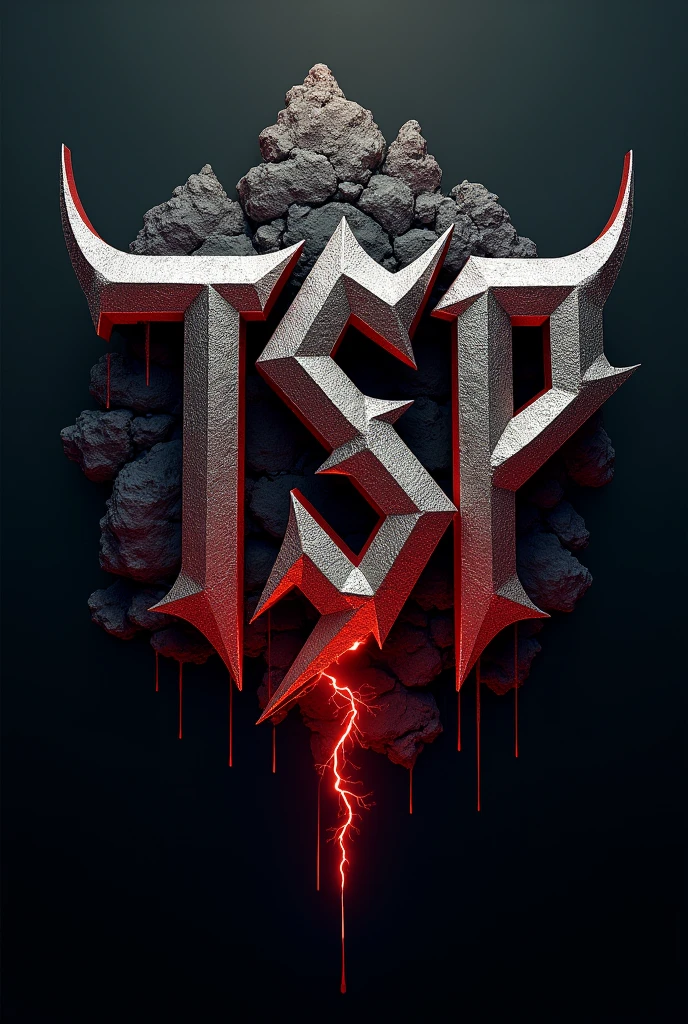 Rock terror logo that has the letters TSP