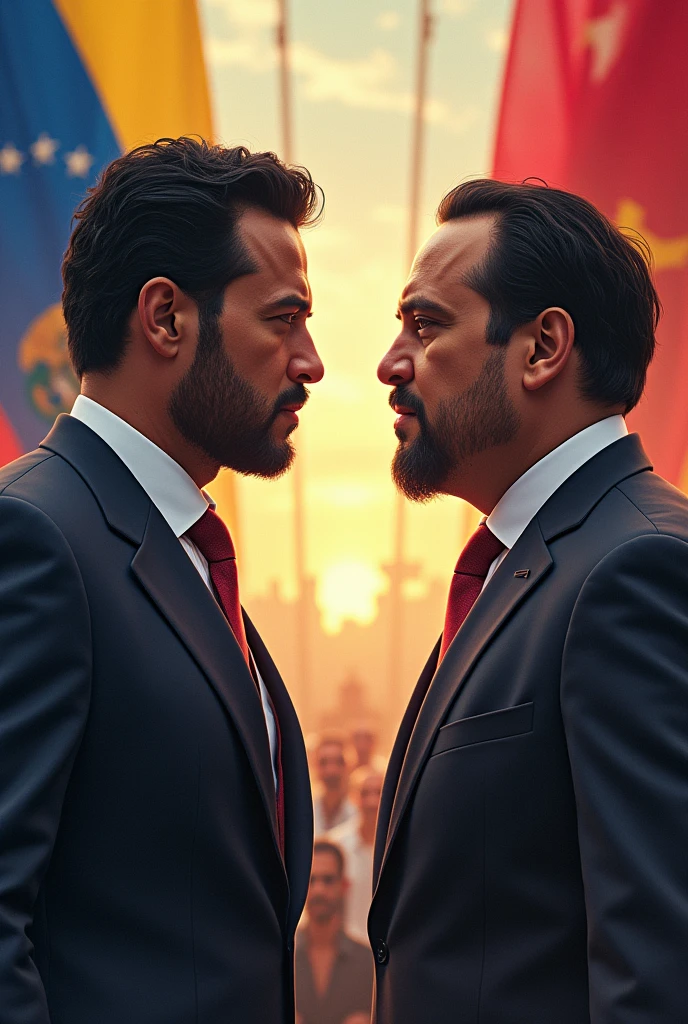 Nayib Bukele fighting Nicolas Maduro