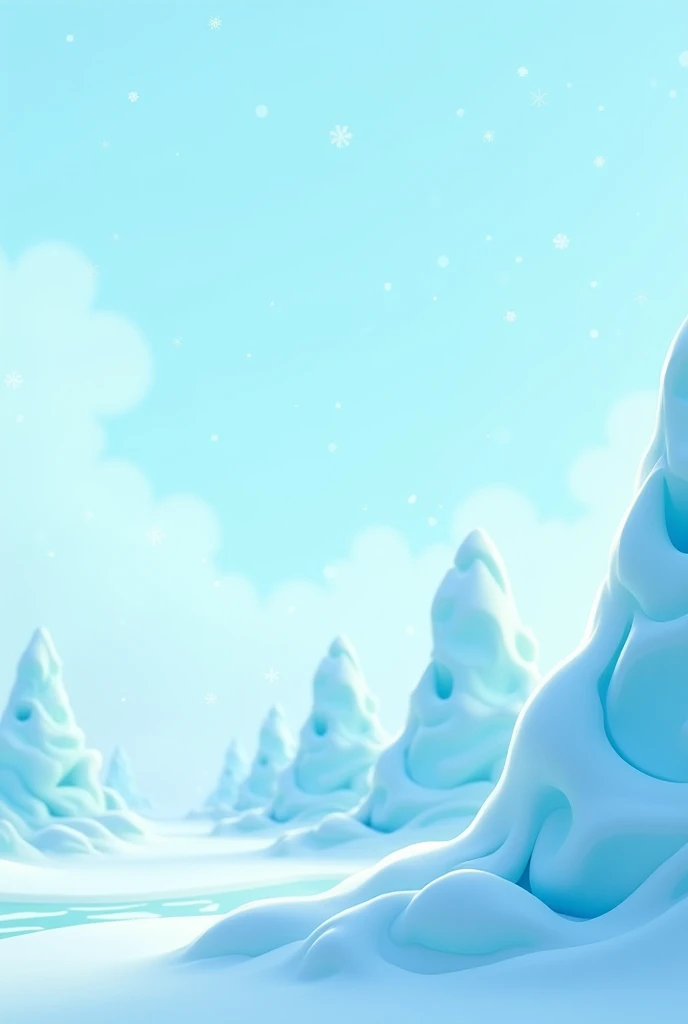 A cartoon of single layer ice hills. Hills will remain side by side