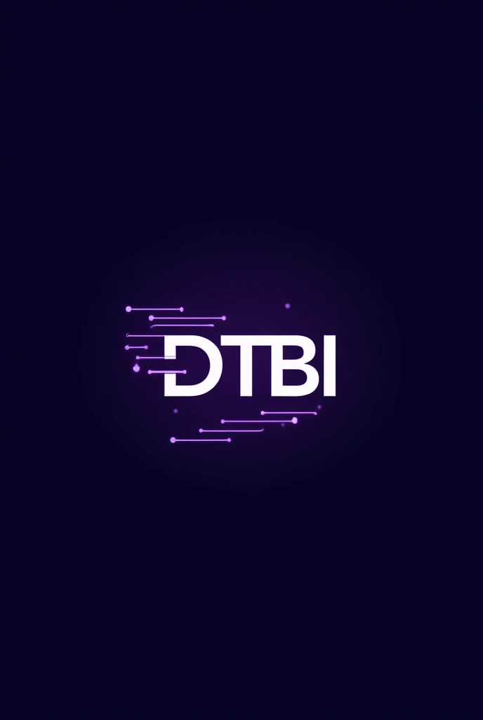 The DTBI branch logo is mainly purple and has a futuristic feel., Technology and business transfer,There are DTBI letters., And there are 2D style images.
