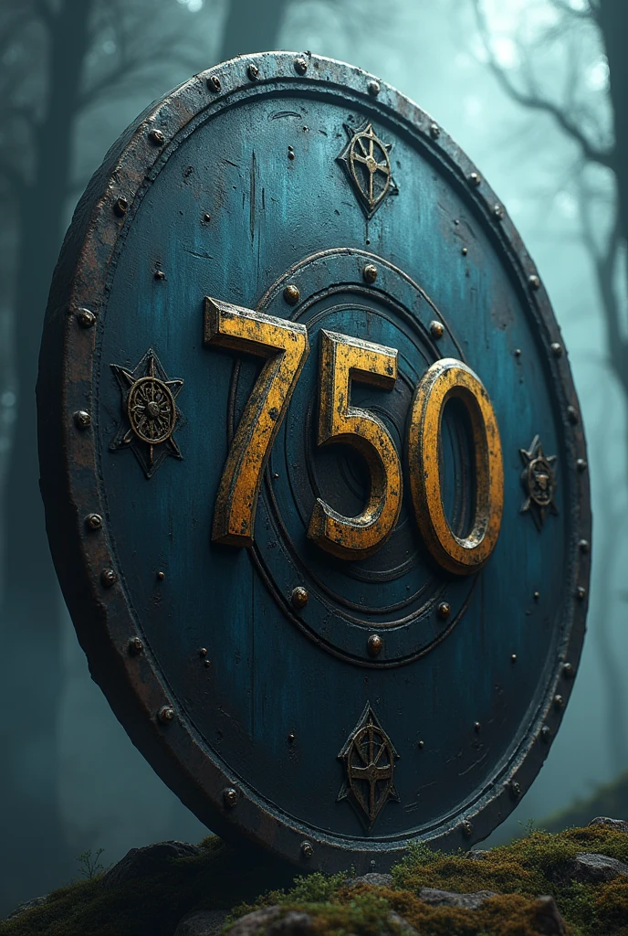 Clan shield that has the numbers 750 and is about terror and UFOs