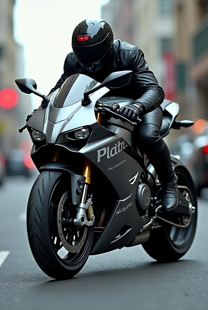 per bike with 550cc engine written platina on it