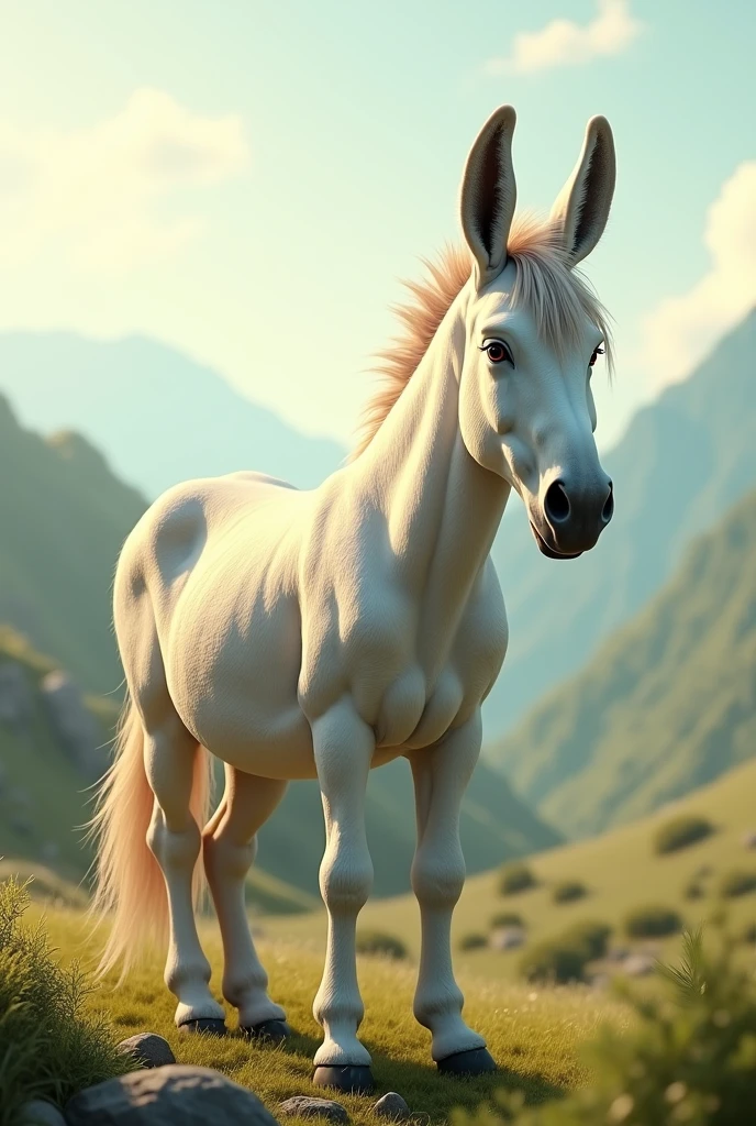 White donkey from the IPN
