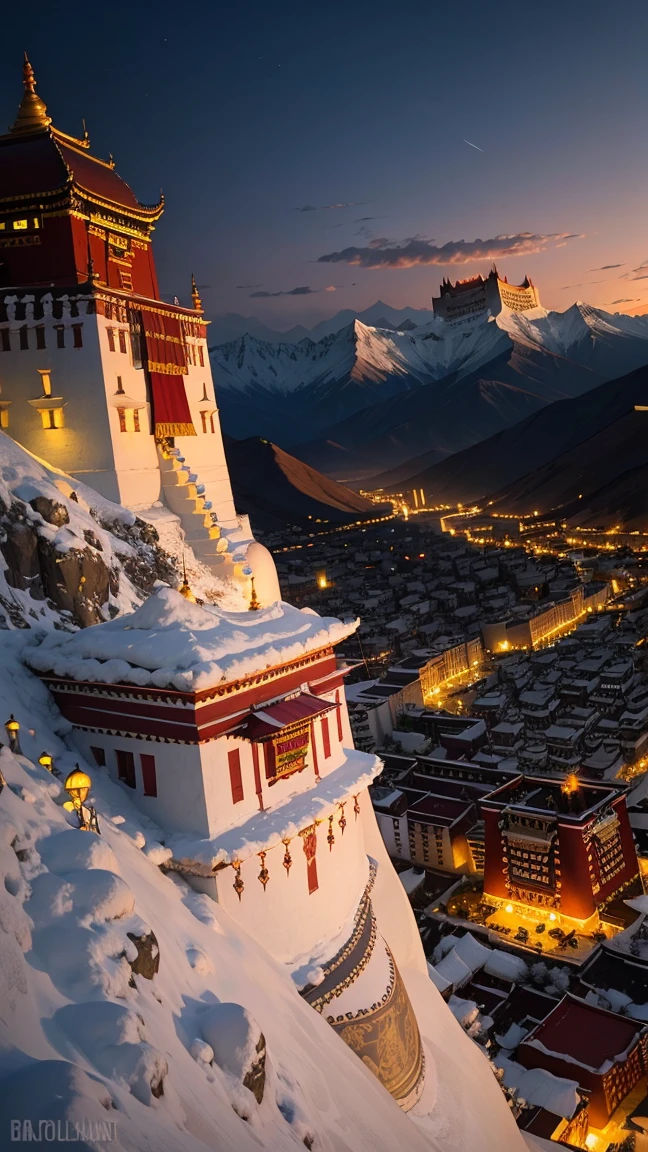 Potala Palace at night