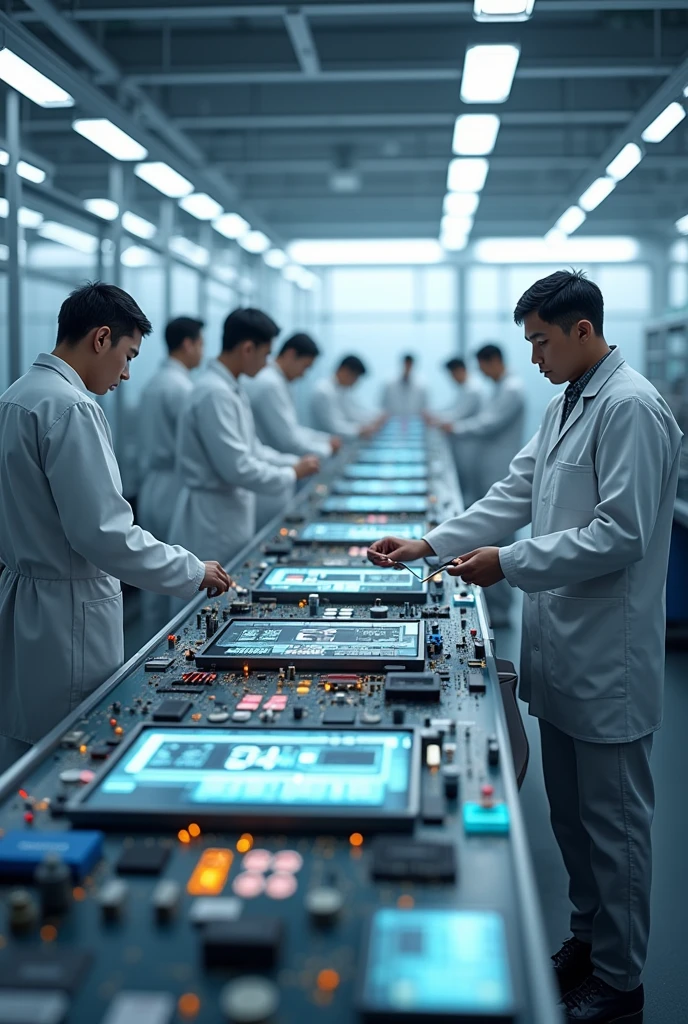 Imagine a factory that assembles electronic devices. By using Taylor’s methods, the management might analyze the assembly process to determine the most efficient way to assemble a device, standardize this method, and then train all workers accordingly. They could also introduce a system where workers who assemble more devices than the set standard receive bonuses. This scientific approach to managing the assembly process can lead to higher productivity, reduced waste, and more predictable outcomes.
create 3d,attractive,beautiful