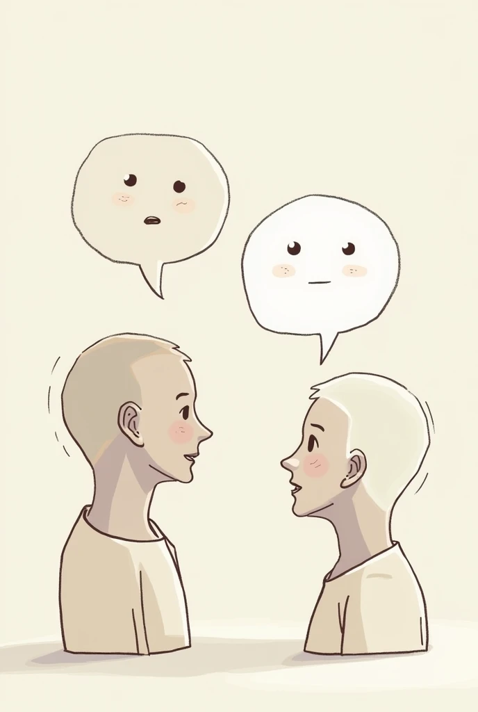 Create an illustration about effective communication, but it's about two people 6 and 9 from a different perspective and that they understand that they see different because their angles are different. 