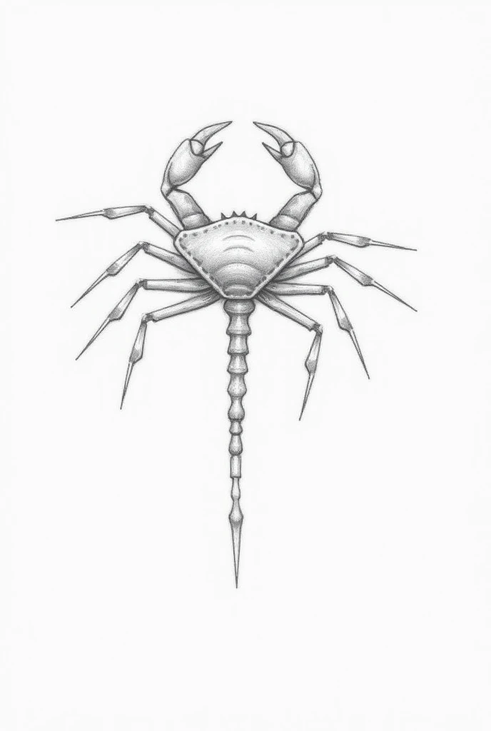 Dessin en crayon facile de limule tempest