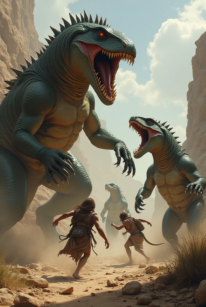 Lizards that attack humans