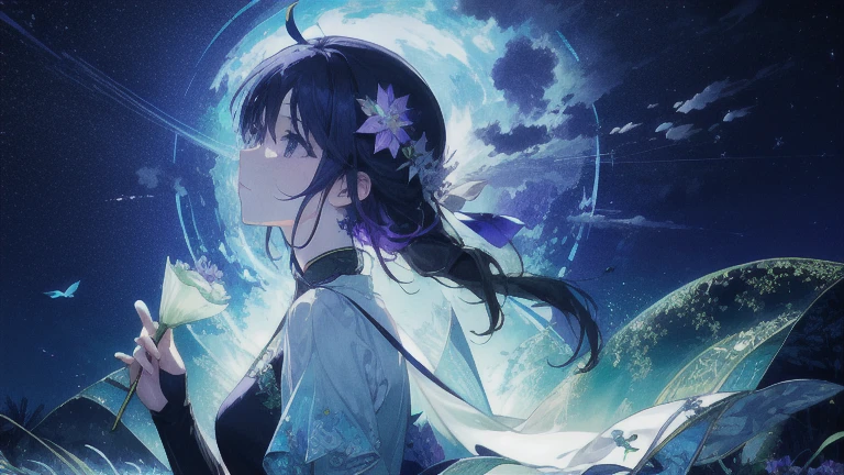 hope、green、Purple light、ephemeral、Spectacular views、night、star、beautiful、move、beautiful、Stylish、water、photograph